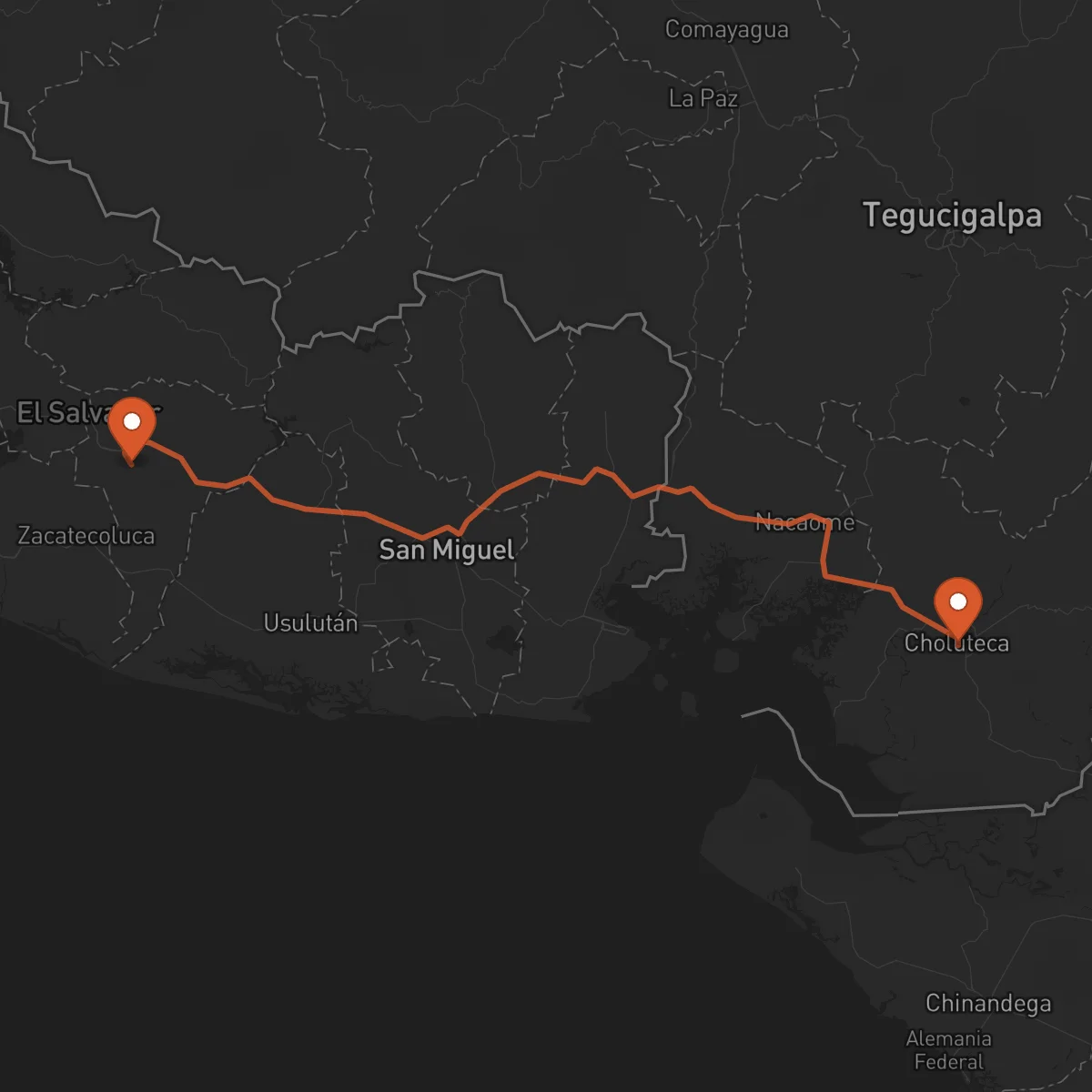 Ruta San Vicente - Choluteca