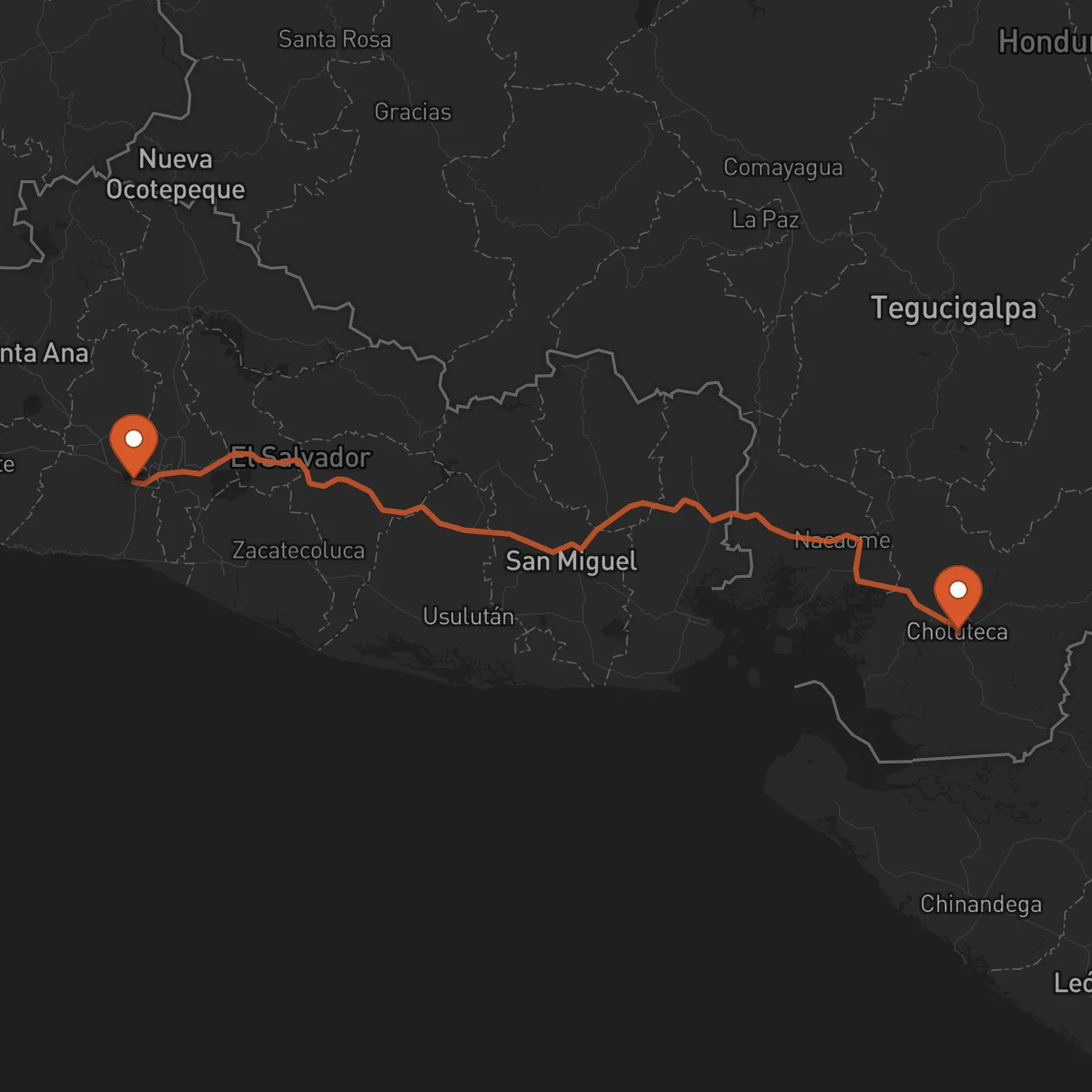Ruta Choluteca - Santa Tecla