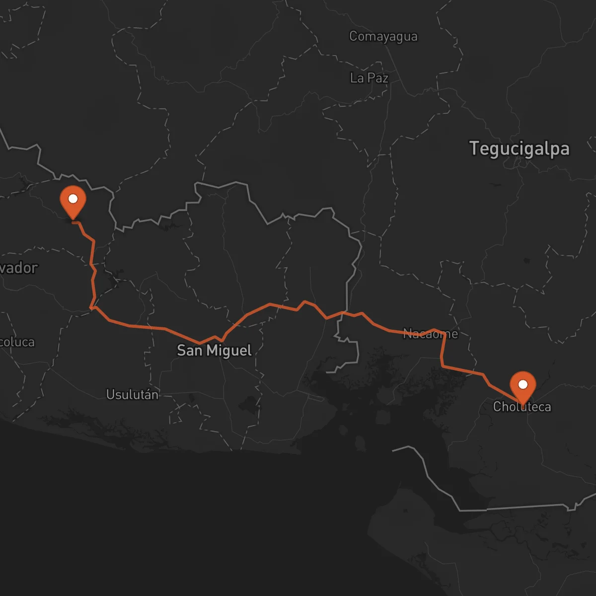 Ruta Choluteca - Sensuntepeque