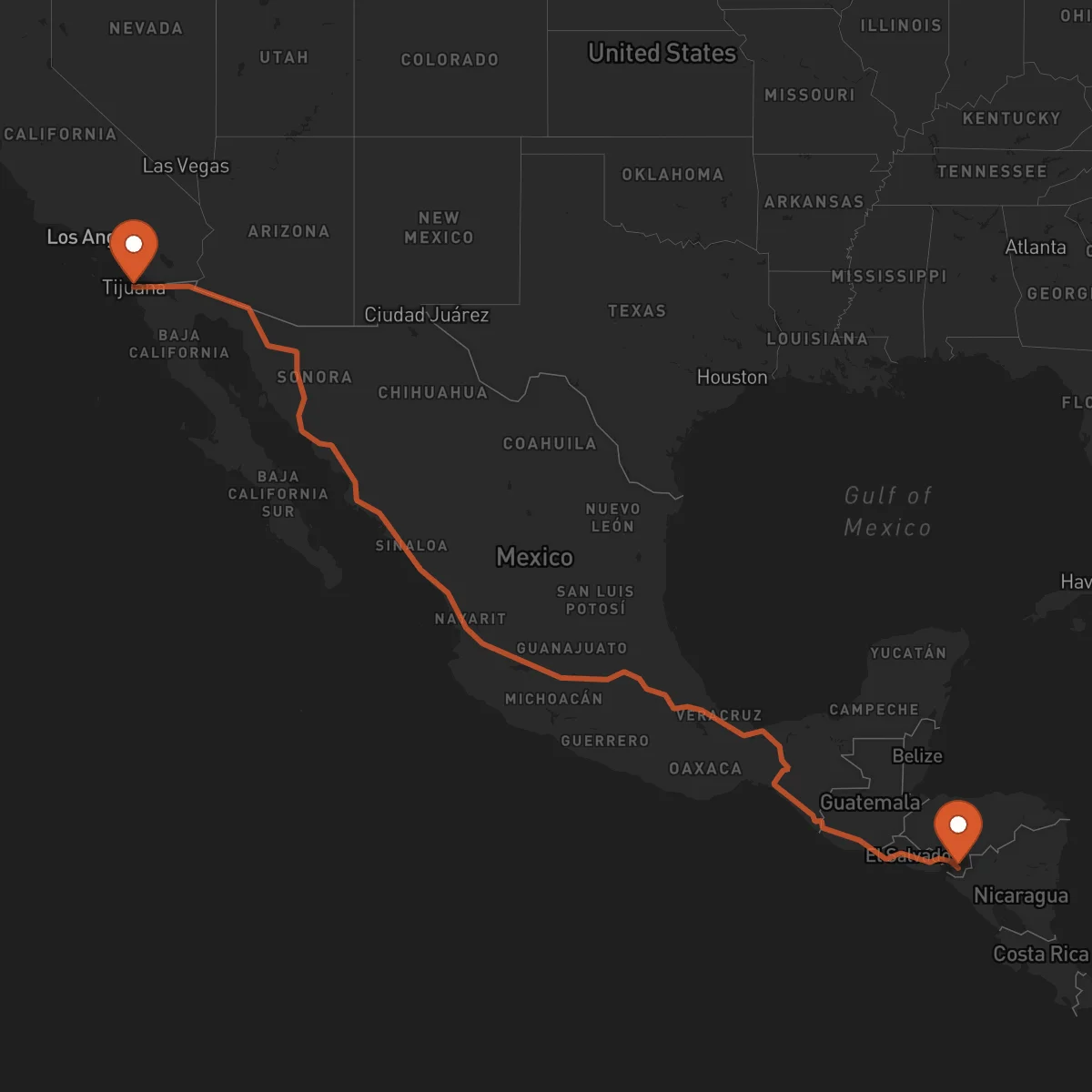 Ruta Tijuana - Choluteca