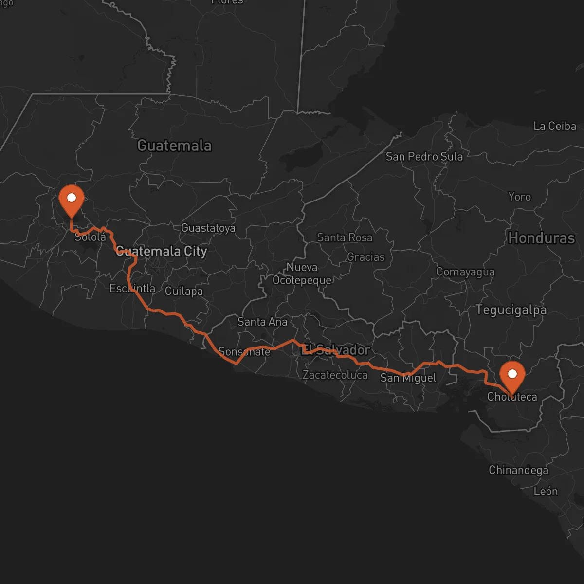 Ruta Choluteca - Totonicapán