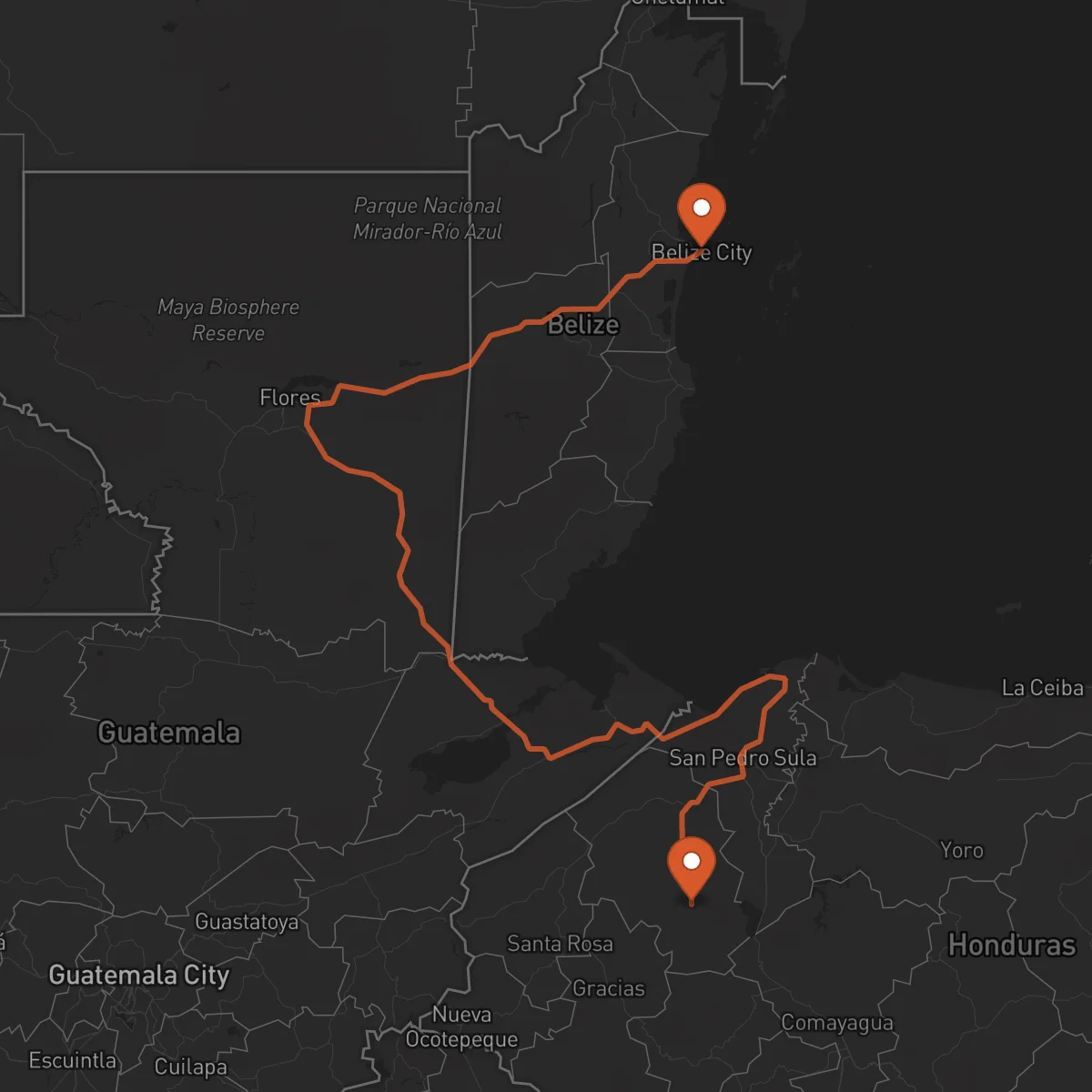 Ruta Ciudad de Belice - Santa Bárbara