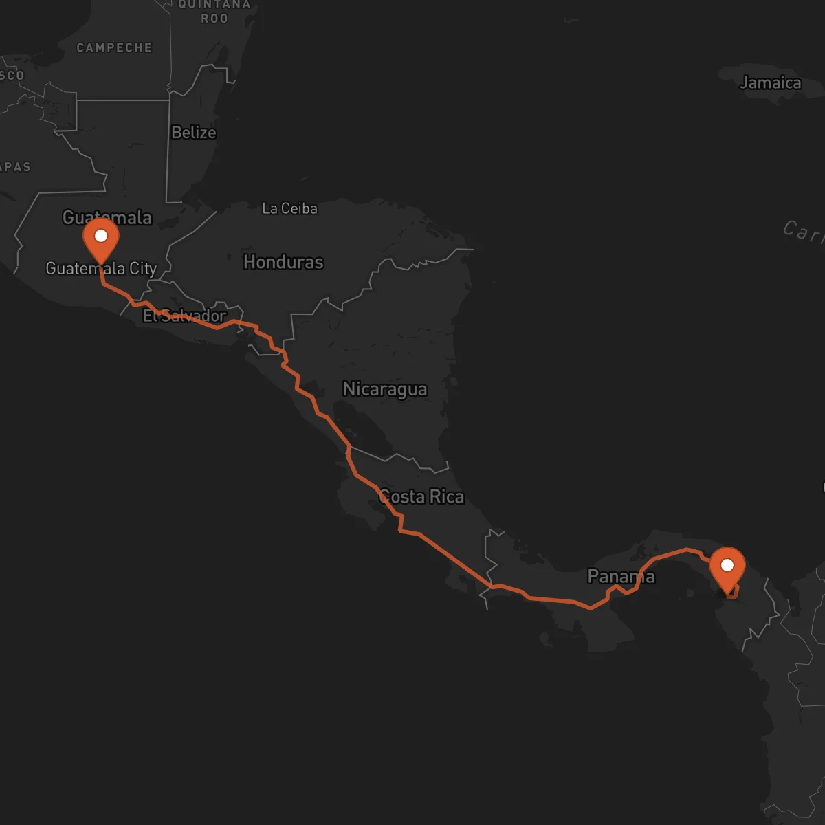 Ruta La Palma - Ciudad de Guatemala