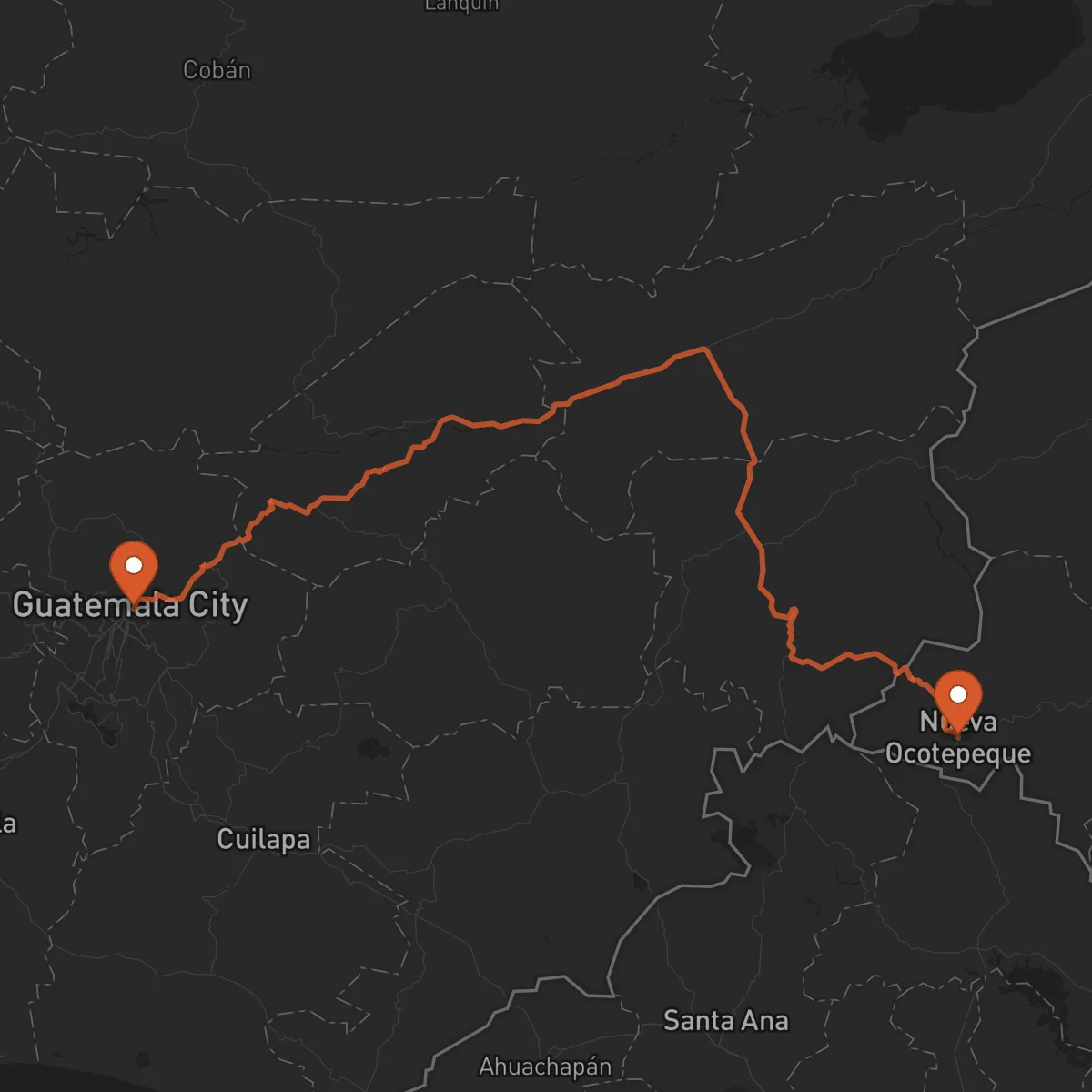 Ruta Ocotepeque - Ciudad de Guatemala