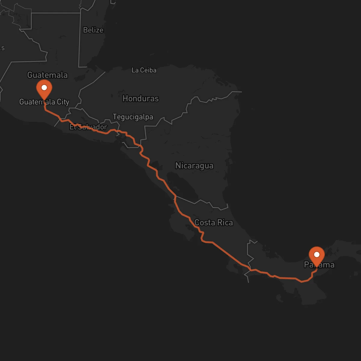 Ruta Penonomé - Ciudad de Guatemala