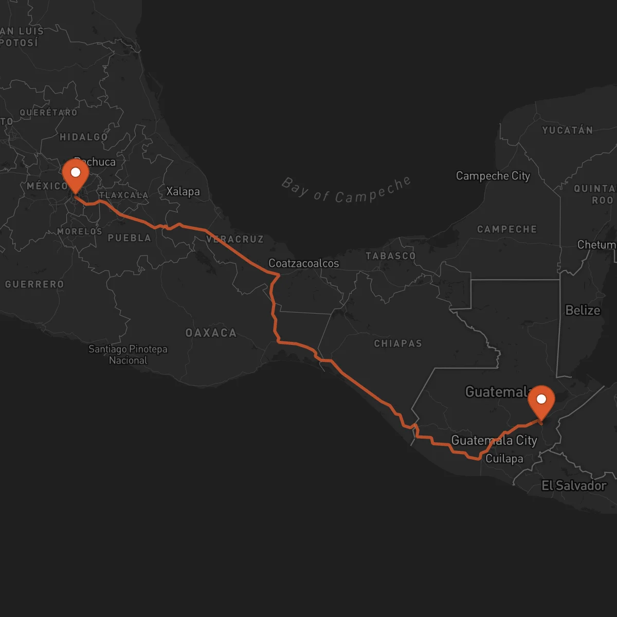 Ruta Zacapa - Cidade do México