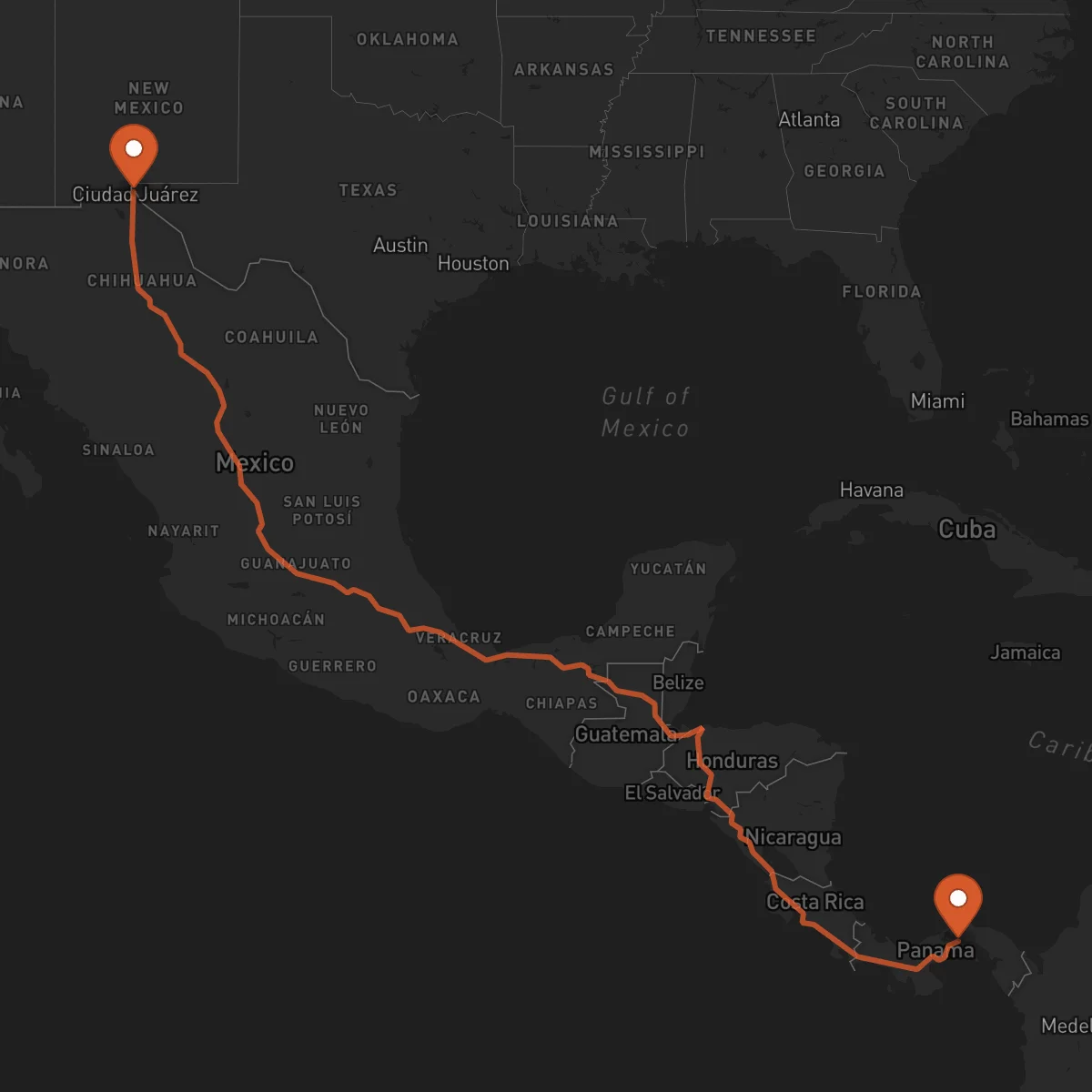 Ruta El Paso - Ciudad de Panamá