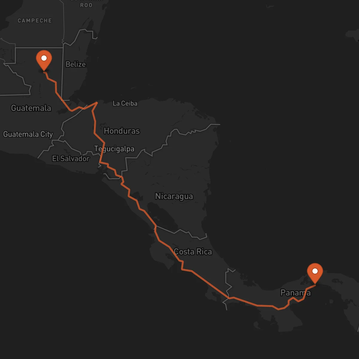 Ruta Flores - Ciudad de Panamá