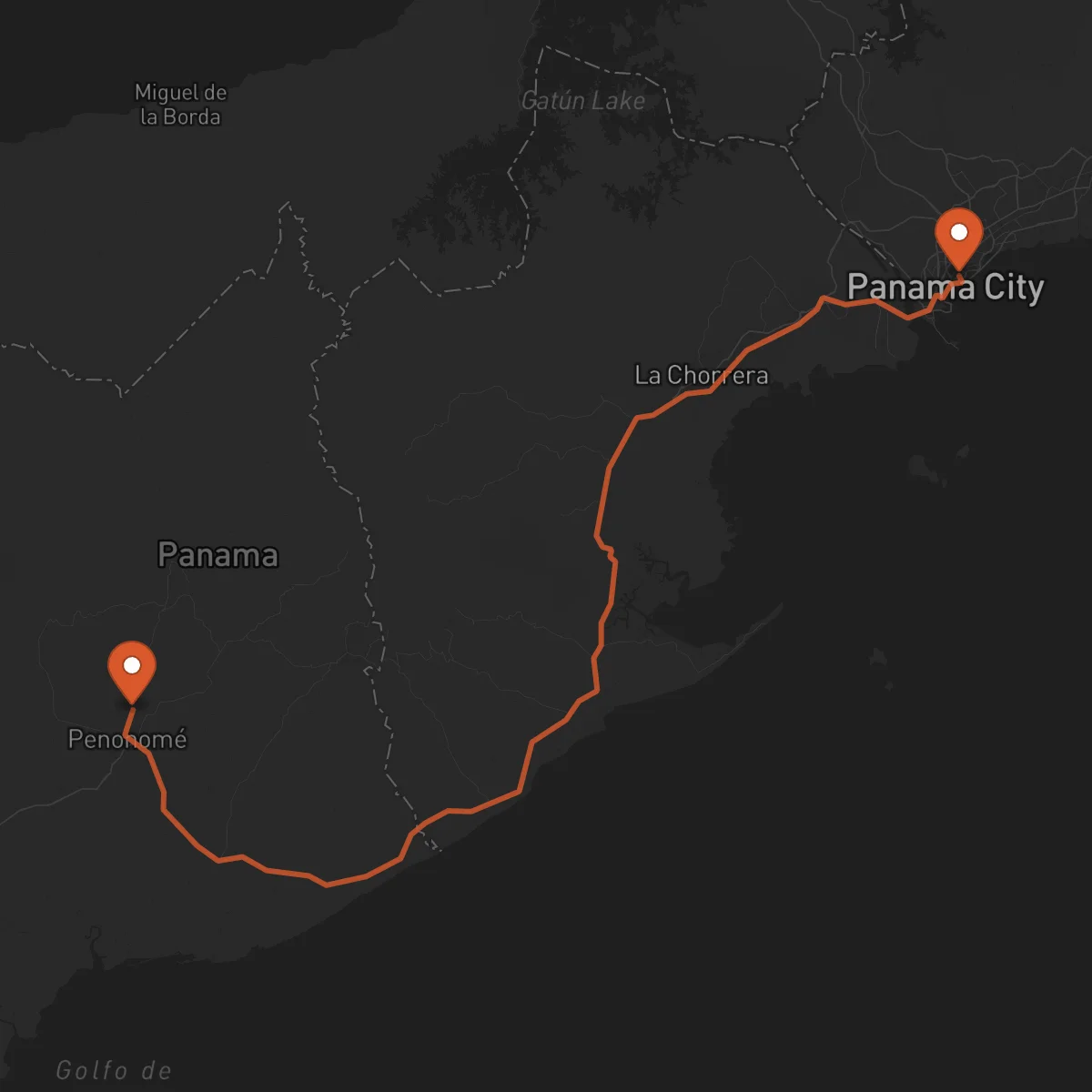 Ruta Ciudad de Panamá - Penonomé
