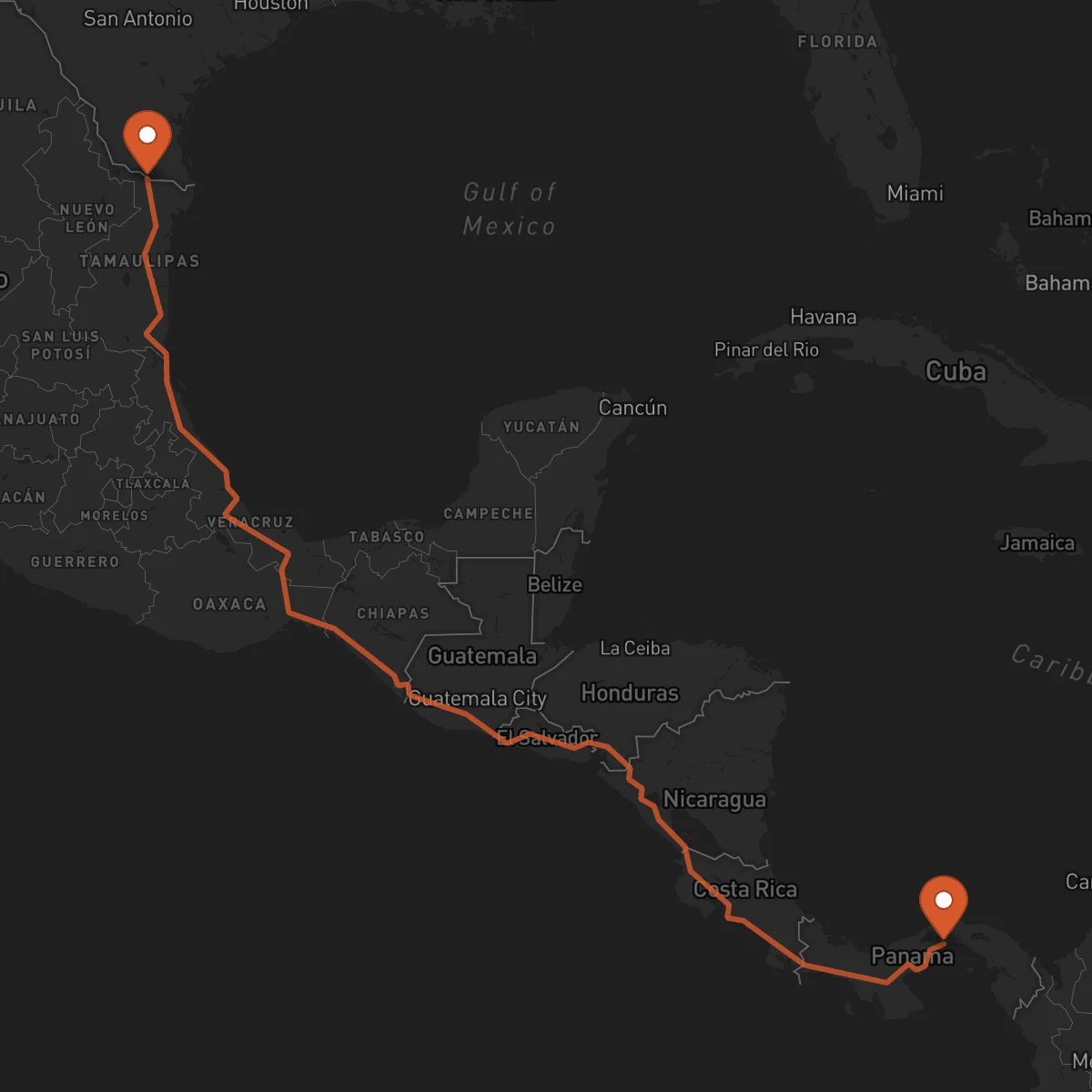 Ruta Panama - Reynosa