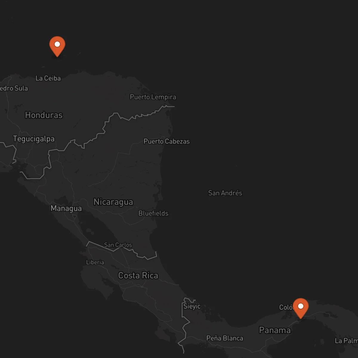 Ruta Panama - Roatán