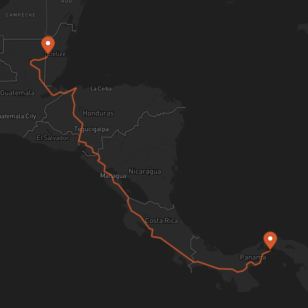 Ruta San Ignacio - Ciudad de Panamá