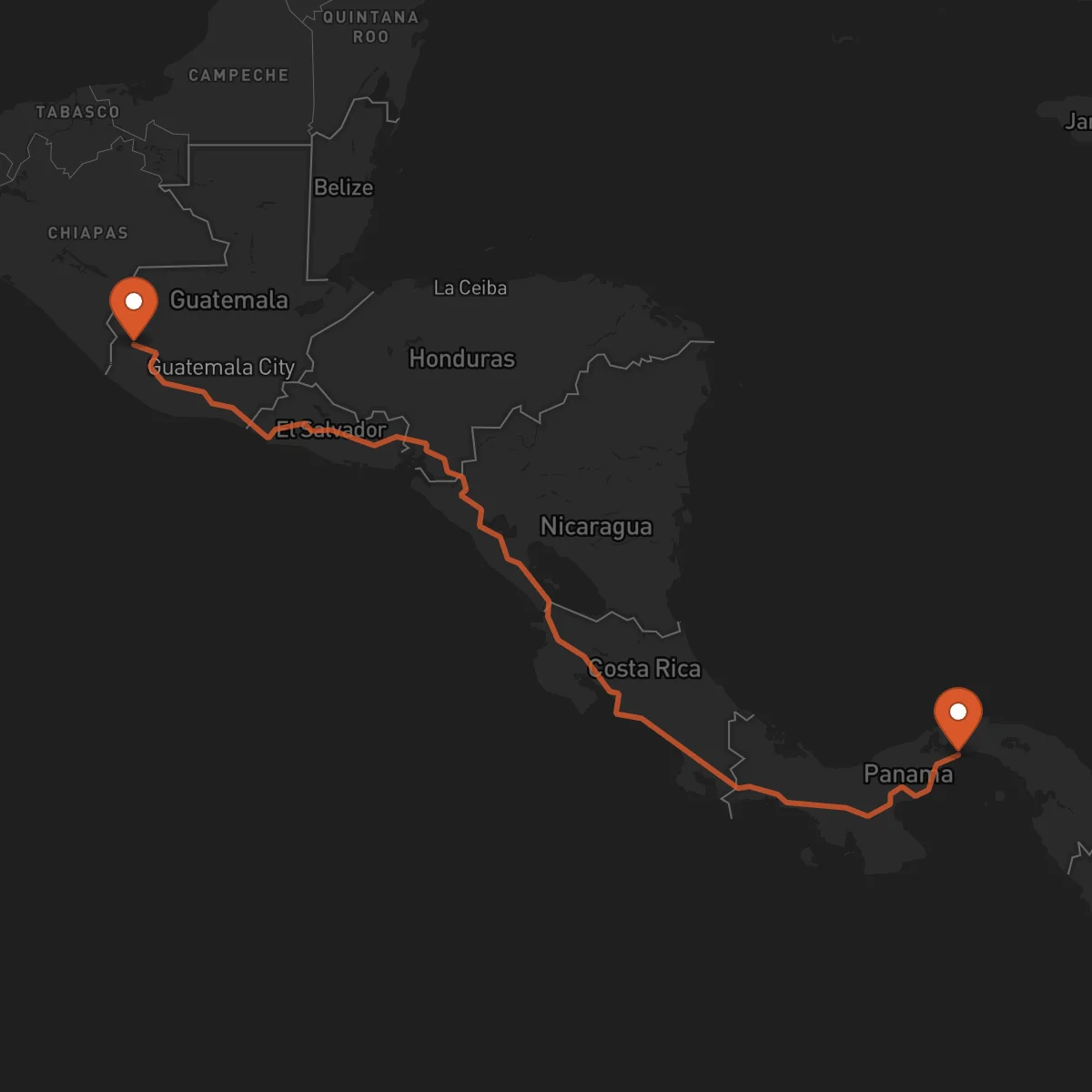 Ruta Ciudad de Panamá - San Marcos