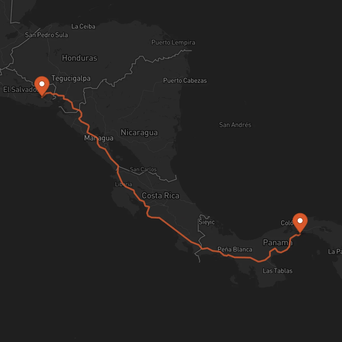 Ruta Ciudad de Panamá - San Miguel
