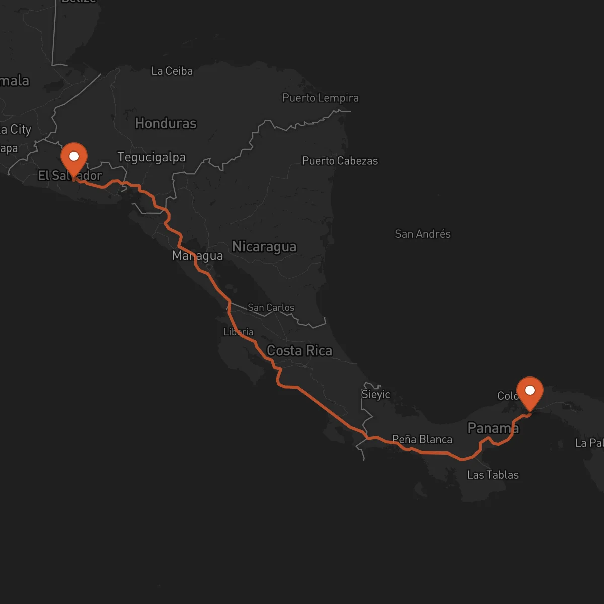 Ruta San Vicente - Ciudad de Panamá