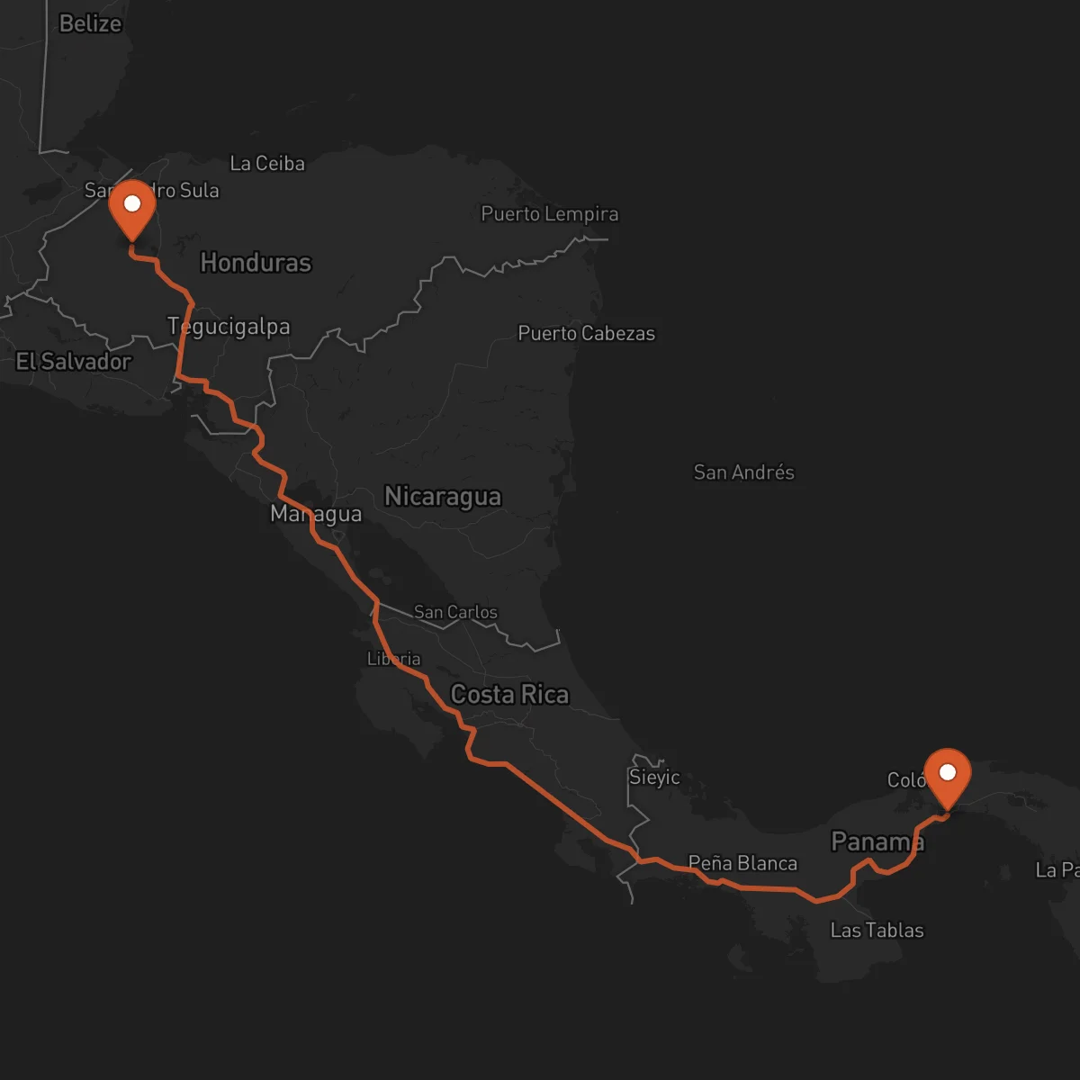 Ruta Ciudad de Panamá - Santa Bárbara