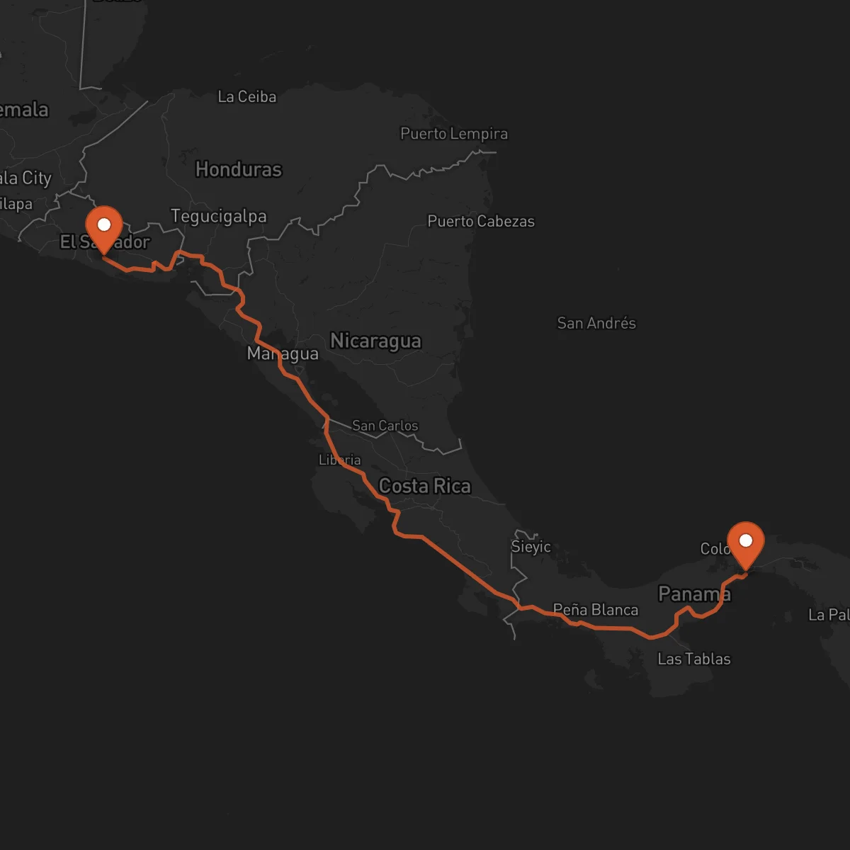 Ruta Panama - Zacatecoluca