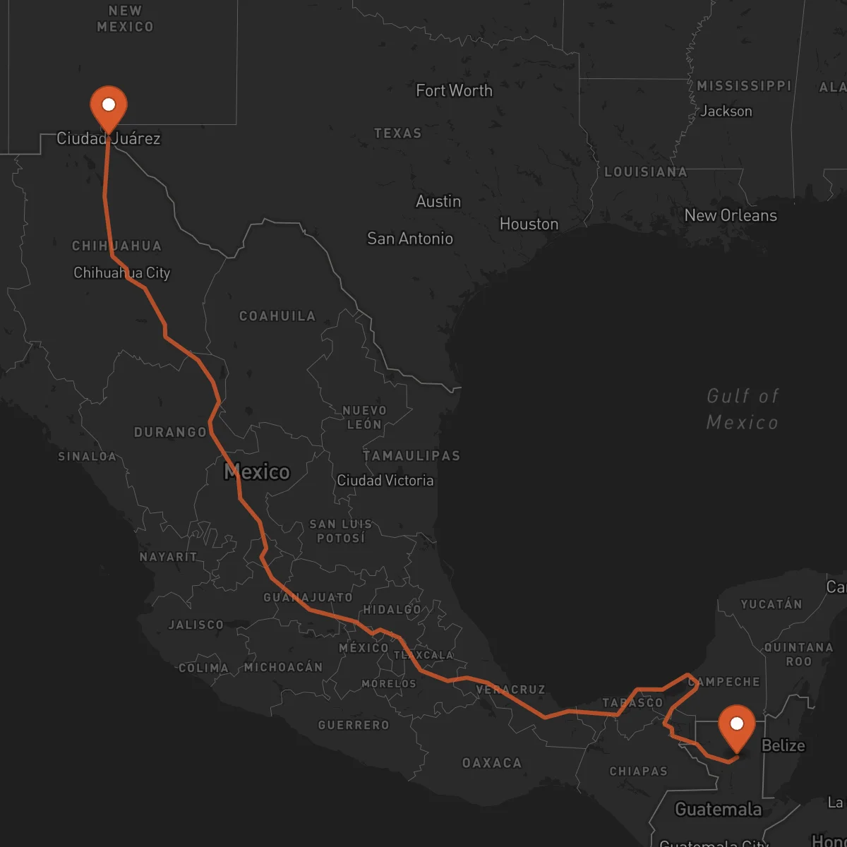 Ruta Flores - Ciudad Juárez