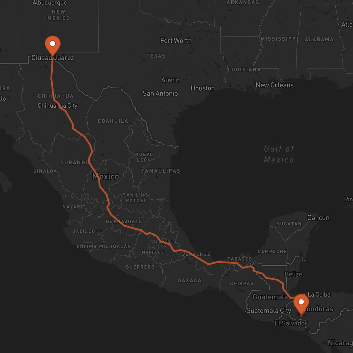 Ruta Ciudad Juárez - La Esperanza
