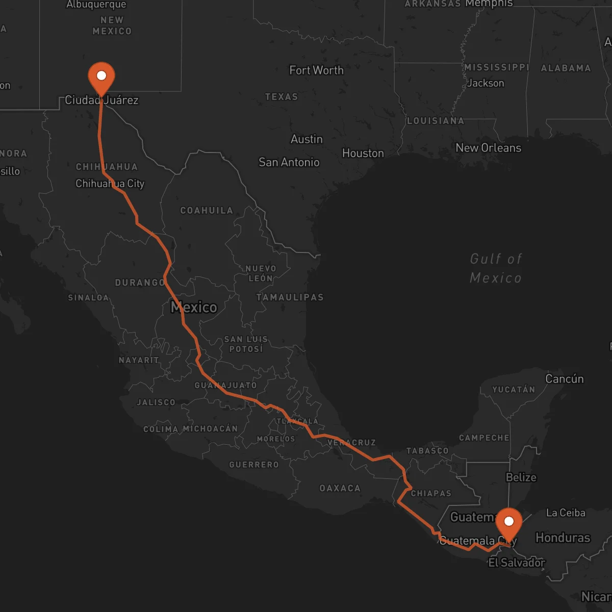 Ruta Ocotepeque - Ciudad Juárez