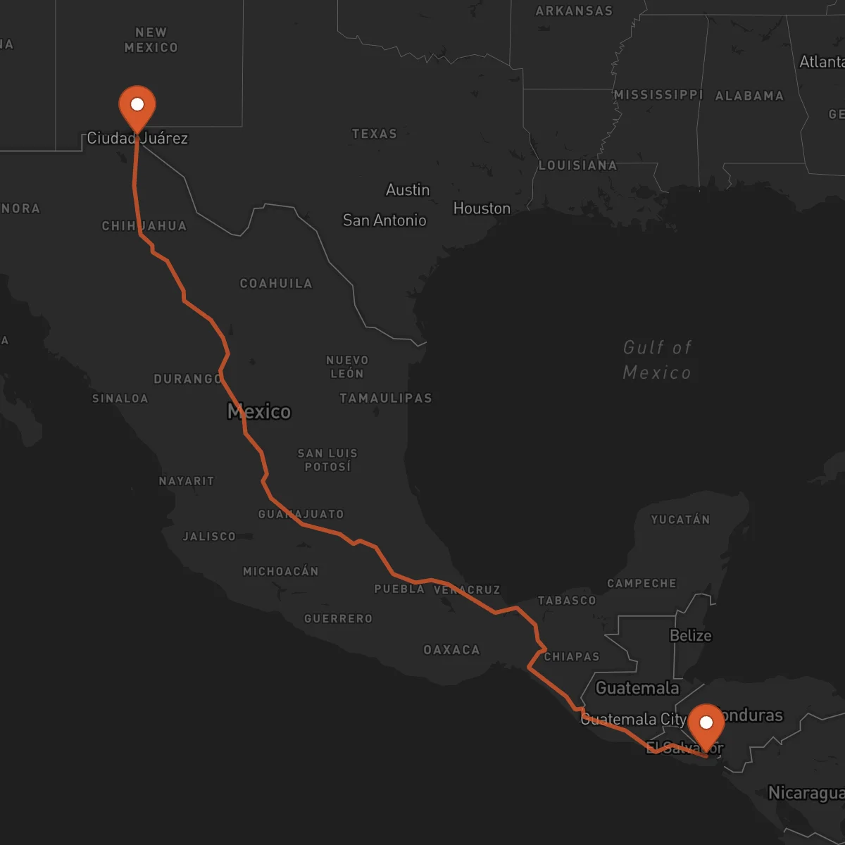 Ruta Ciudad Juárez - San Miguel