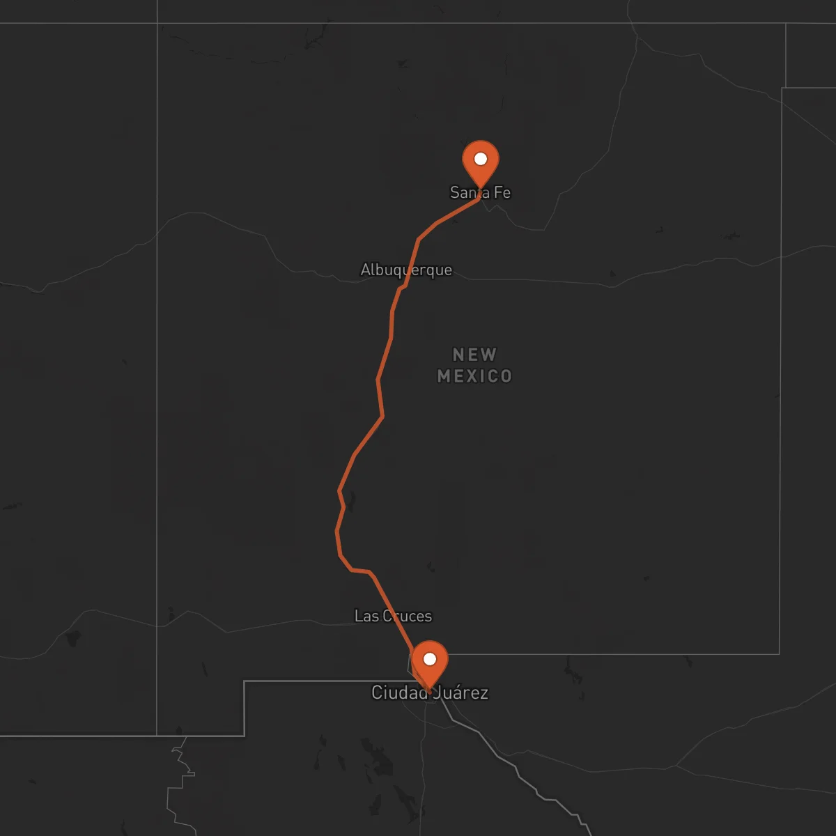 Ruta Ciudad Juárez - Santa Fe