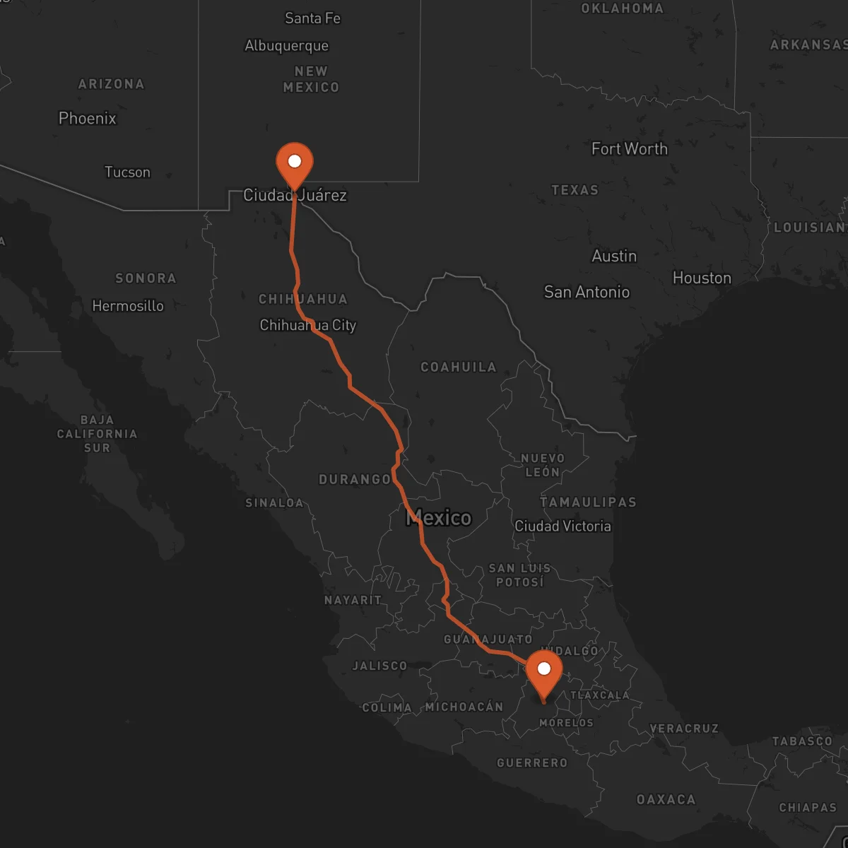 Ruta Ciudad Juárez - Toluca