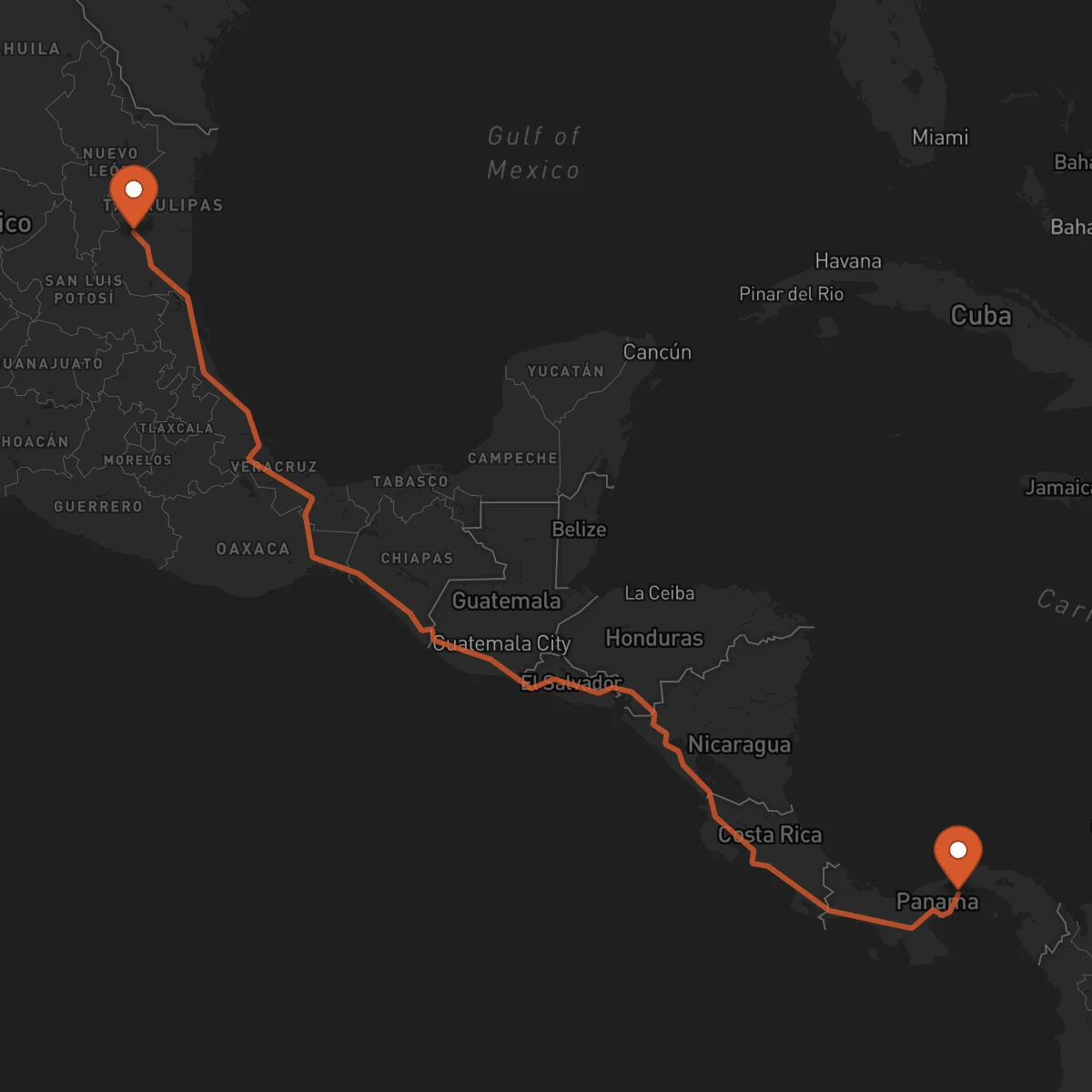 Ruta Ciudad Victoria - La Chorrera