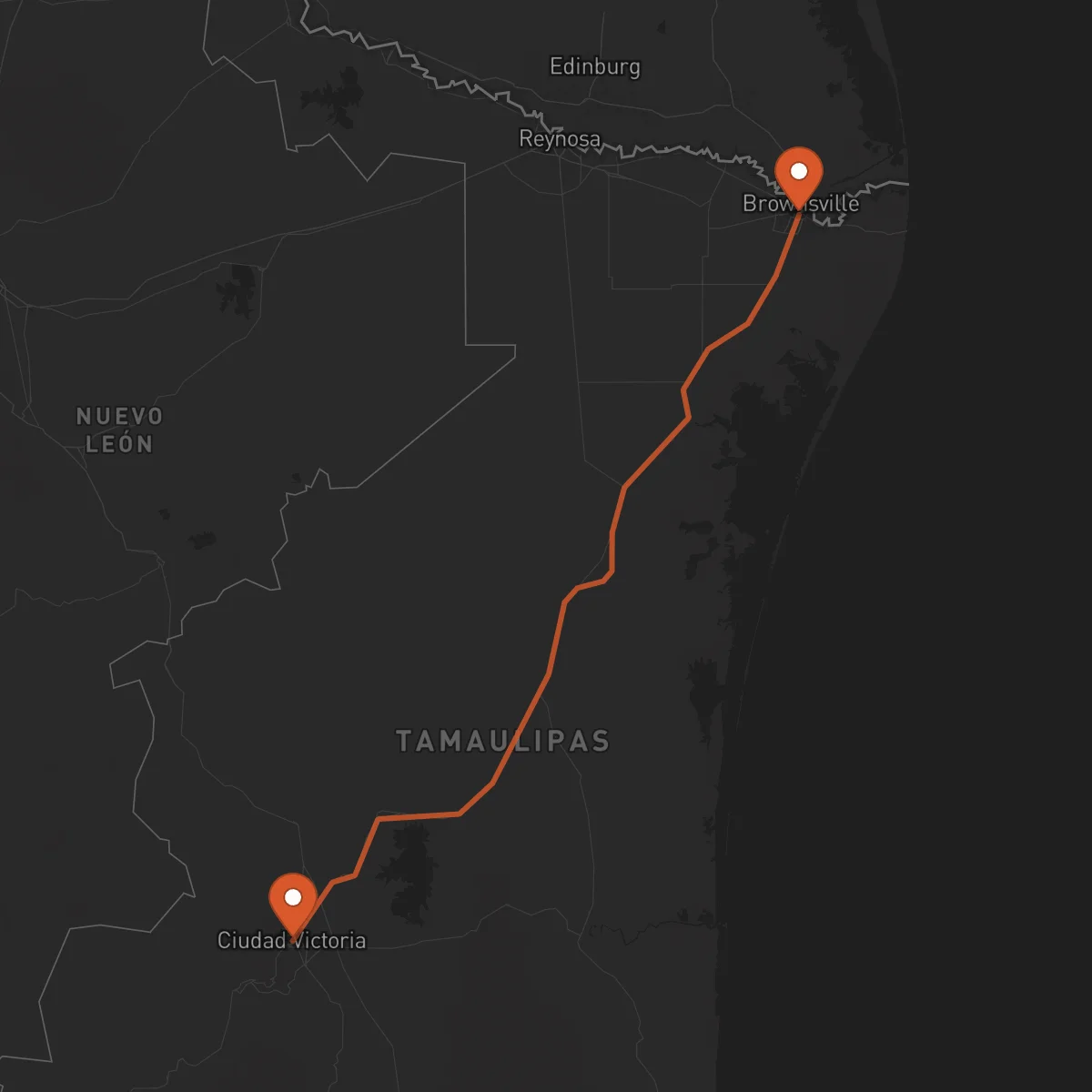 Ruta Matamoros - Ciudad Victoria
