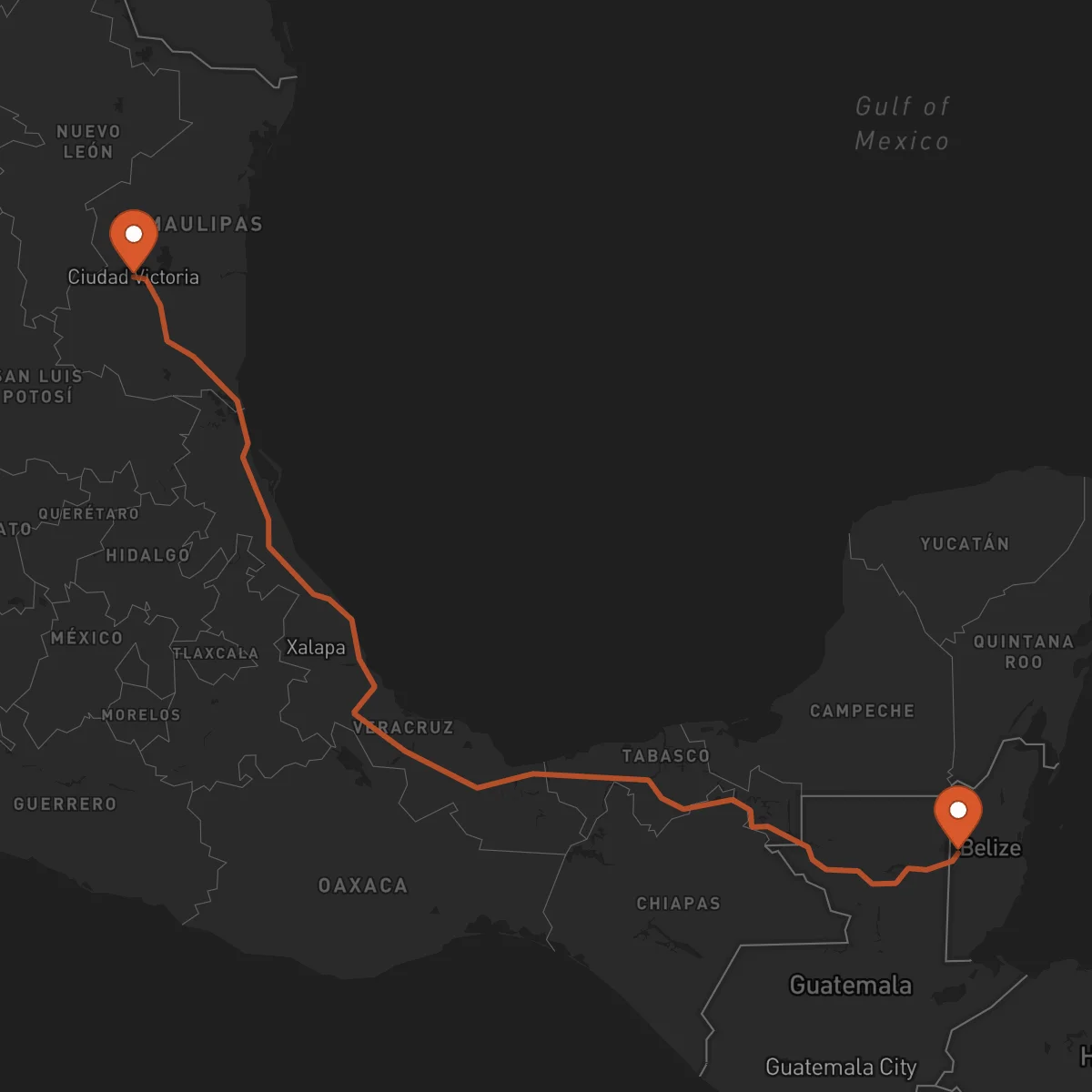 Ruta San Ignacio - Ciudad Victoria