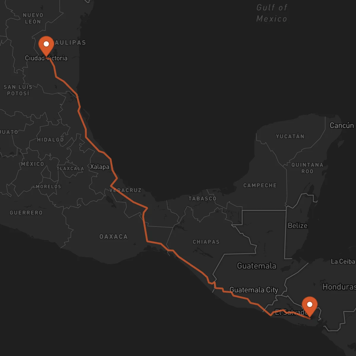 Ruta Ciudad Victoria - San Miguel