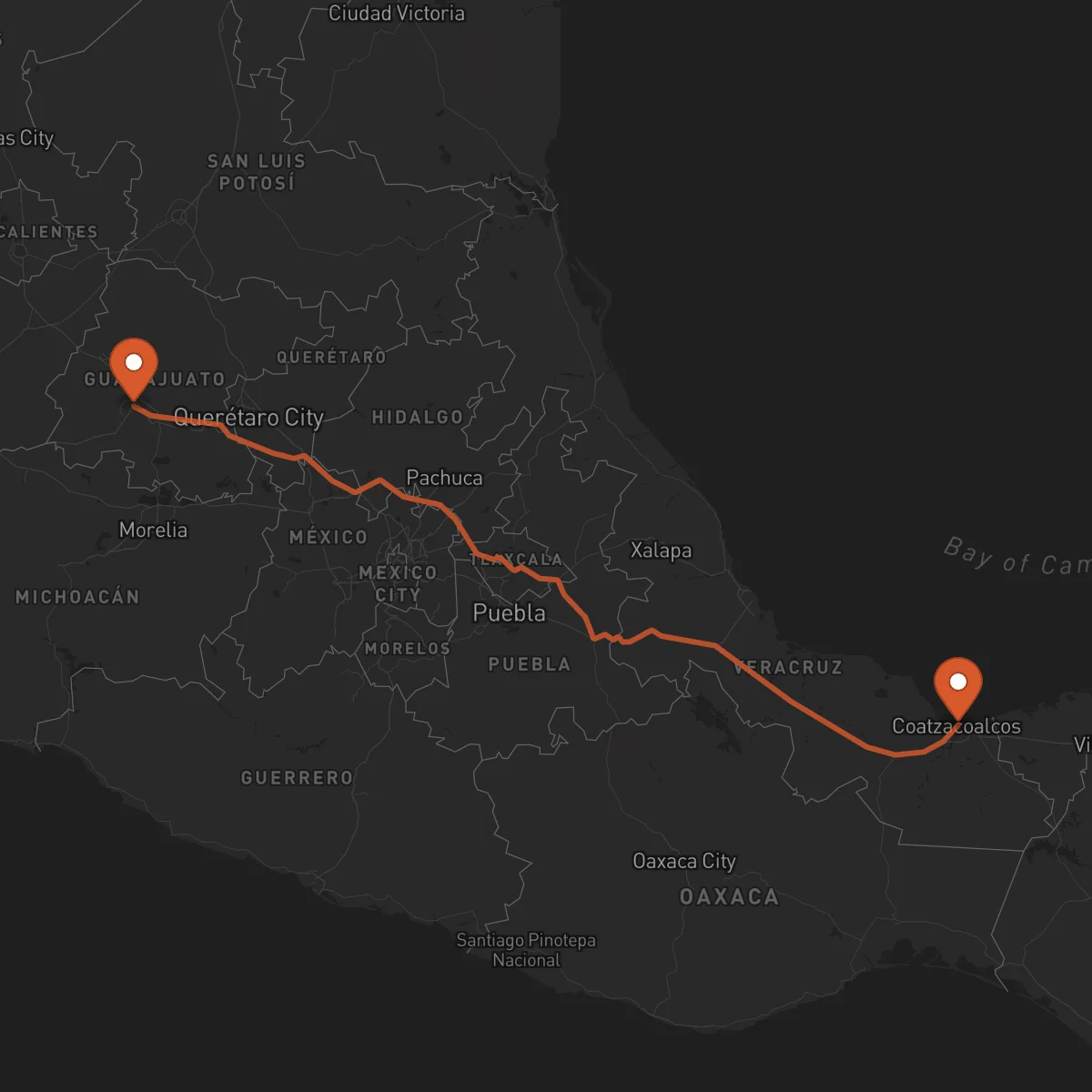Ruta Coatzacoalcos - Irapuato