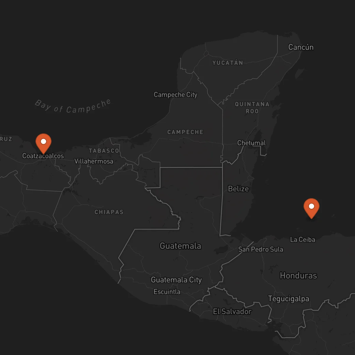 Ruta Coatzacoalcos - Roatán