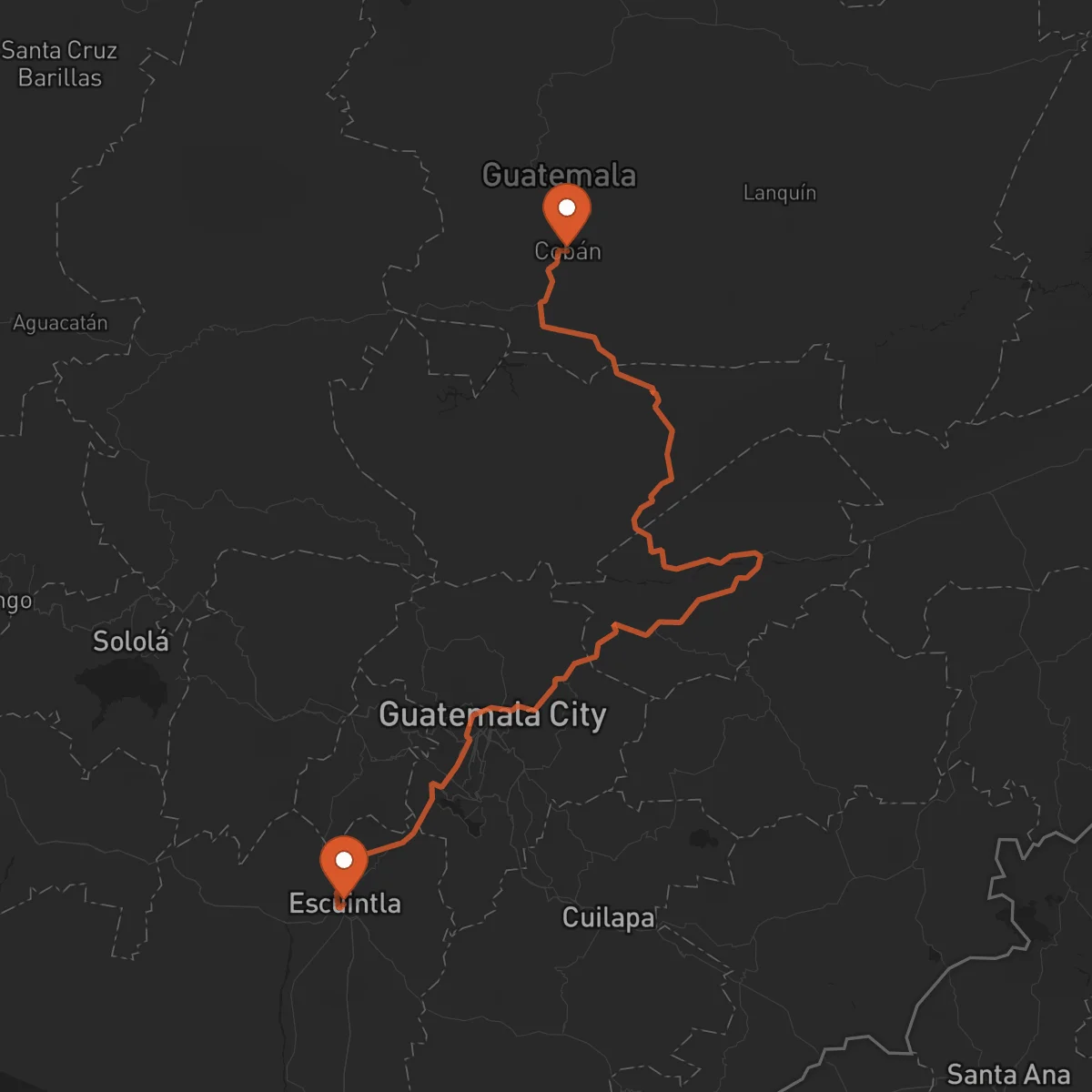 Ruta Cobán - Escuintla