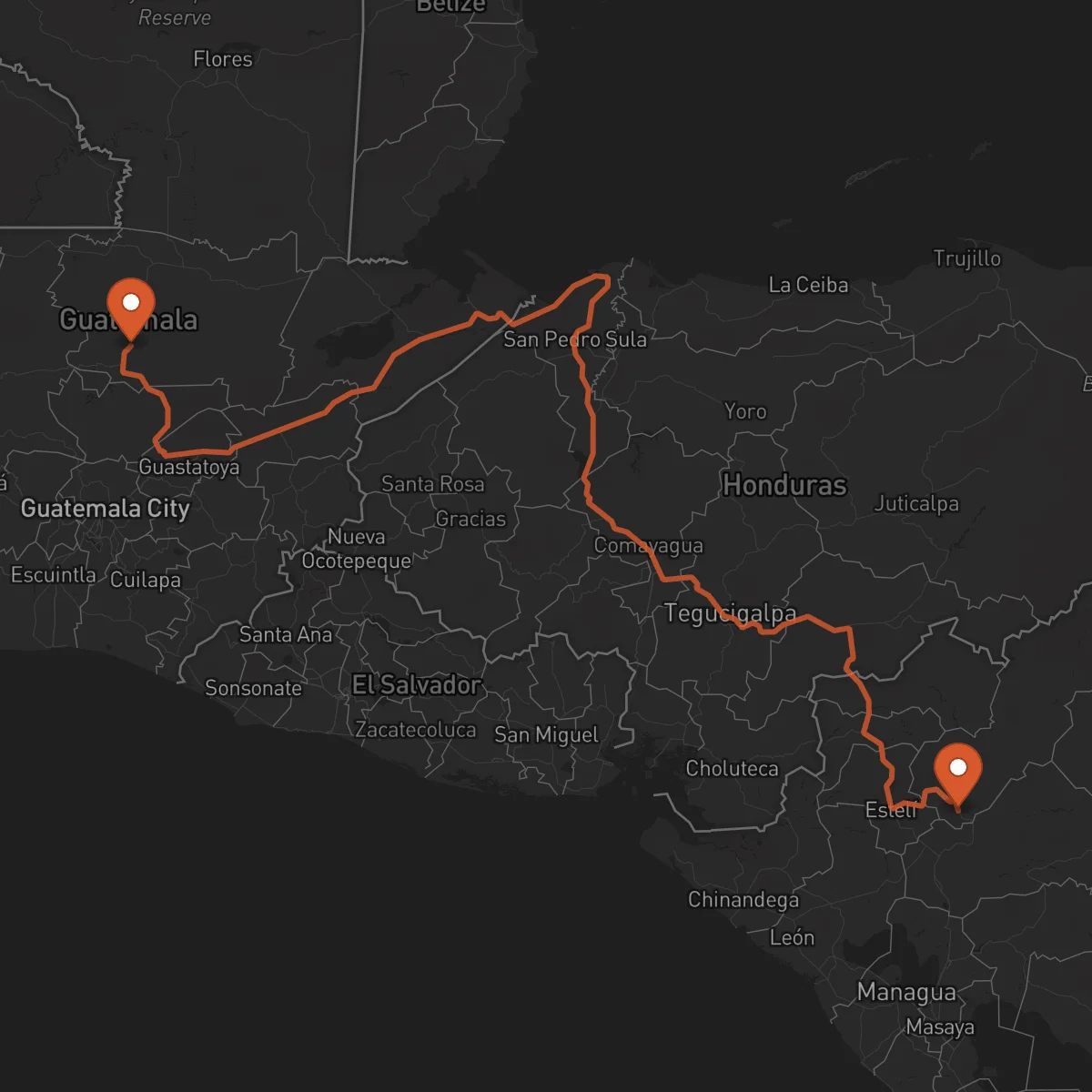 Ruta Jinotega - Cobán