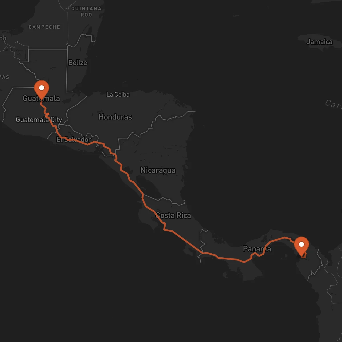 Ruta Cobán - La Palma
