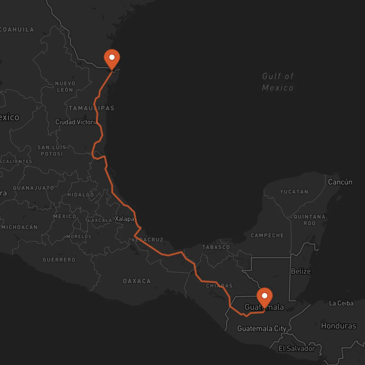 Ruta Cobán - Matamoros