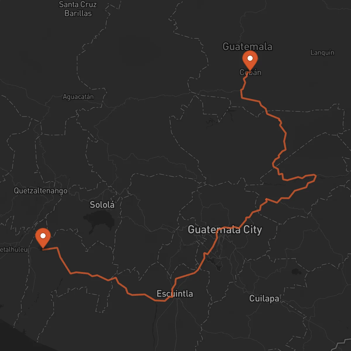Ruta Cobán - Mazatenango