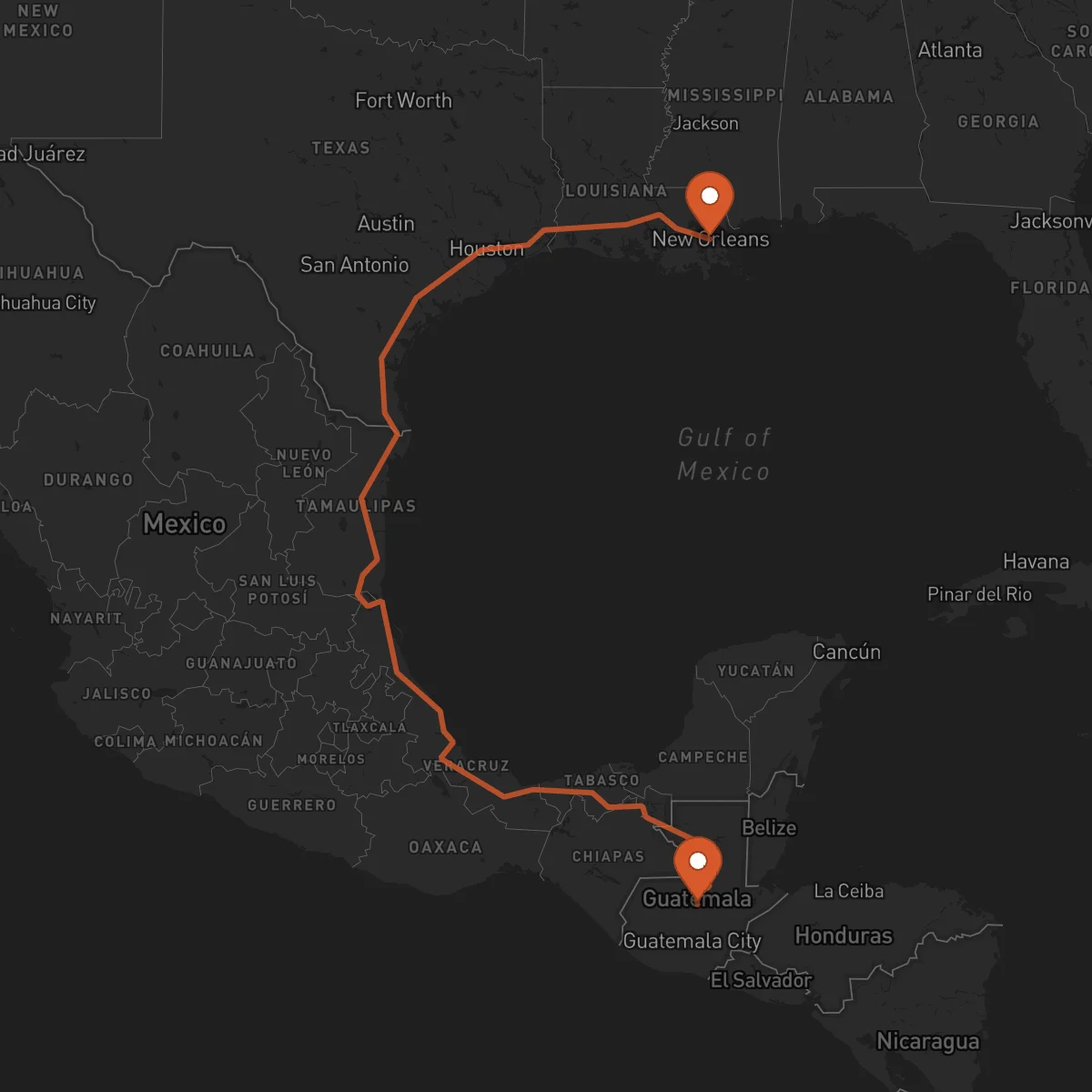 Ruta Cobán - New Orleans