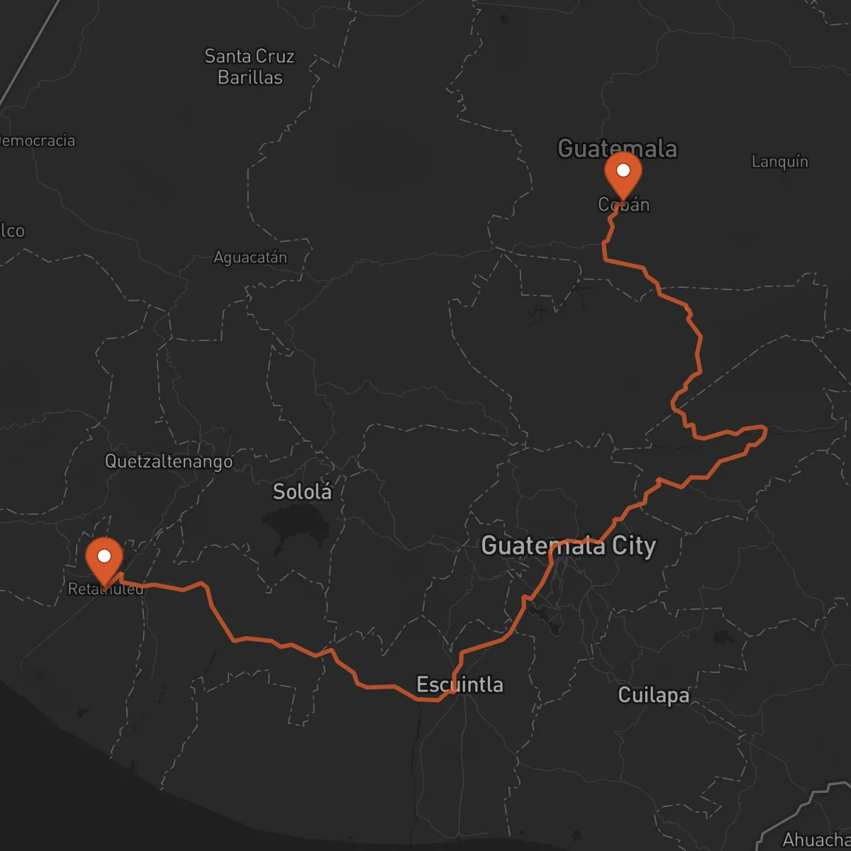 Ruta Retalhuleu - Cobán