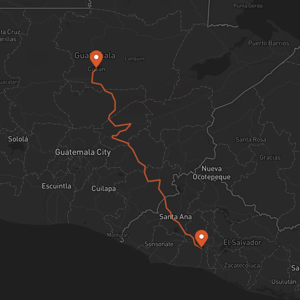 Ruta Cobán - Santa Tecla