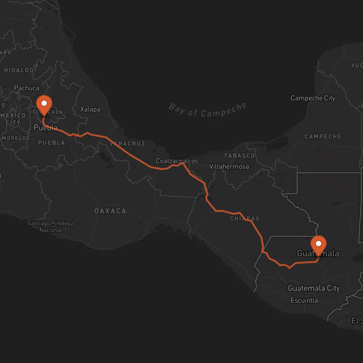 Ruta Tlaxcala de Xicohténcatl - Cobán