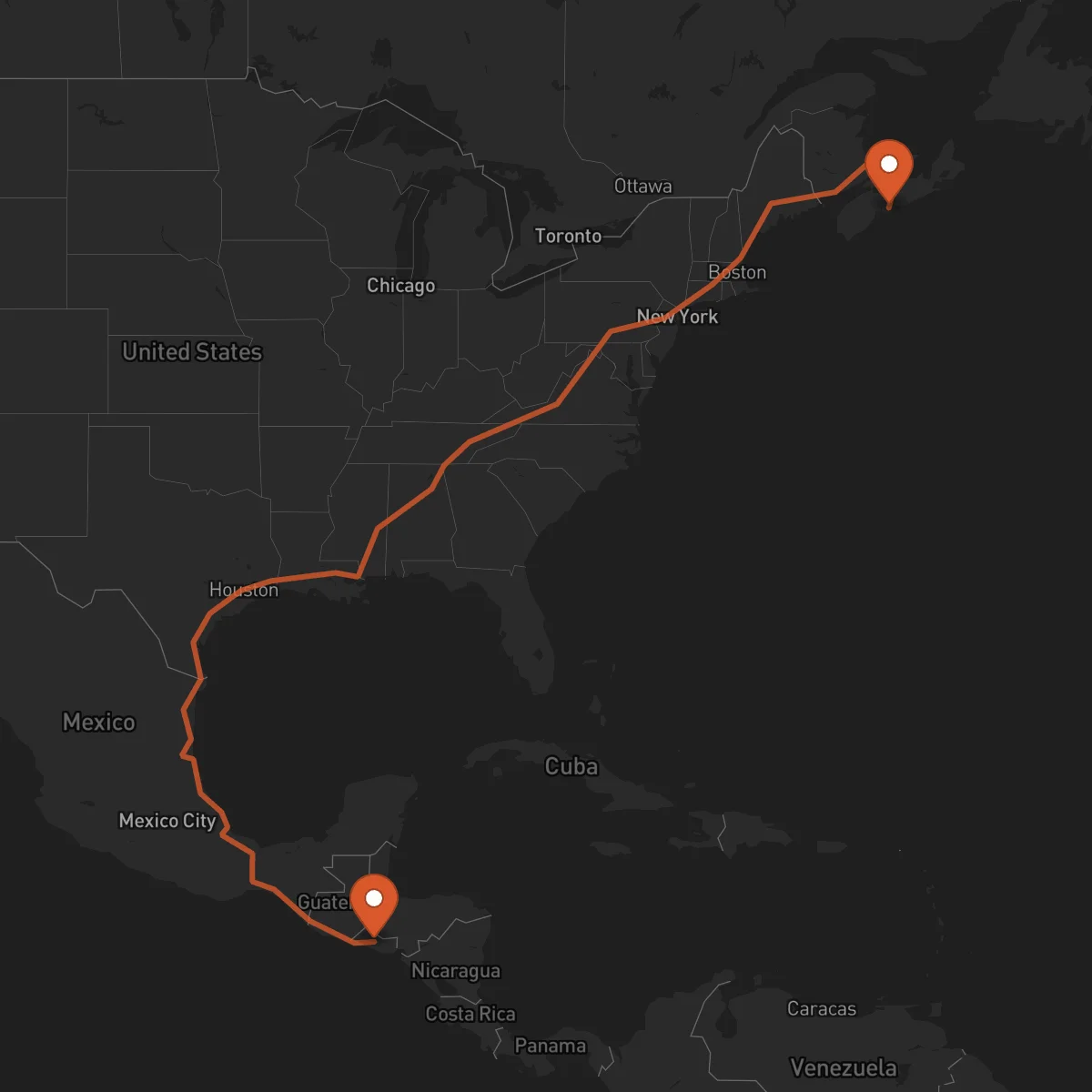 Ruta Cojutepeque - Halifax