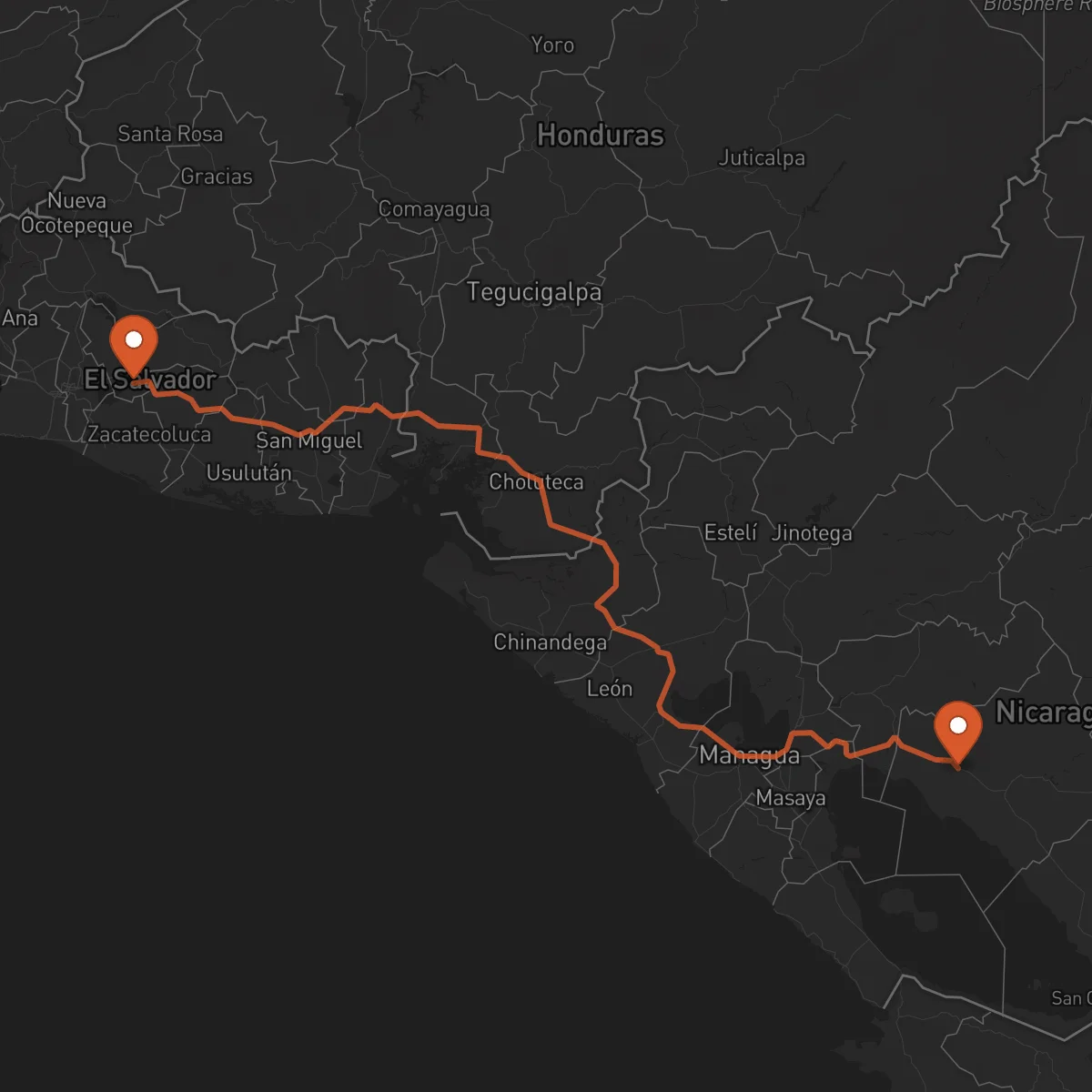 Ruta Juigalpa - Cojutepeque