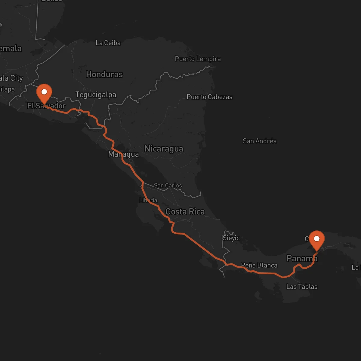 Ruta La Chorrera - Cojutepeque
