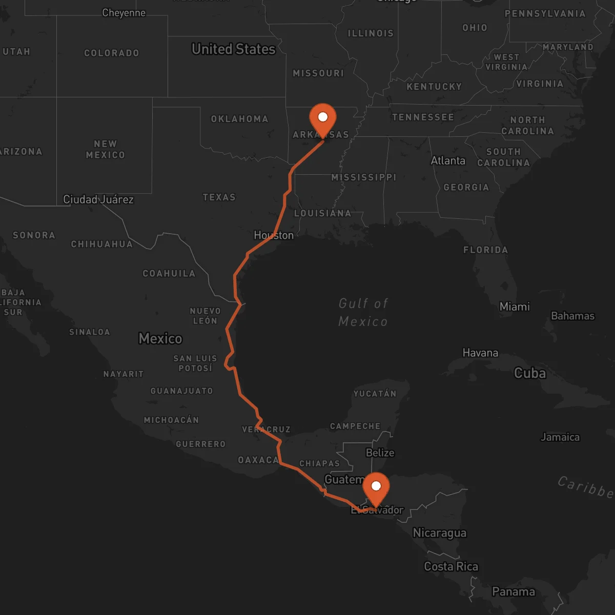 Ruta Cojutepeque - Little Rock