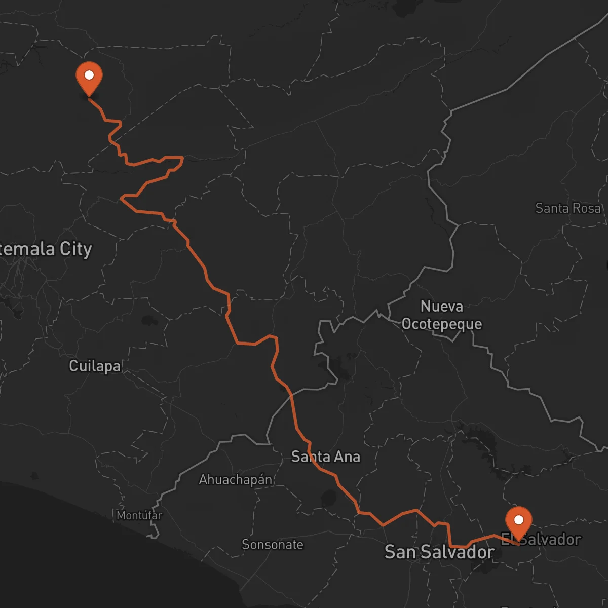 Ruta Salamá - Cojutepeque