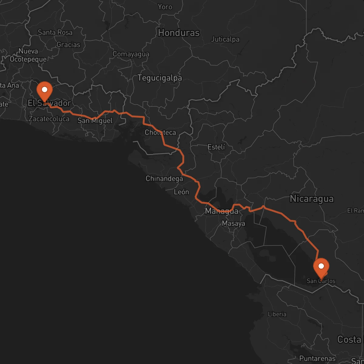 Ruta San Carlos - Cojutepeque
