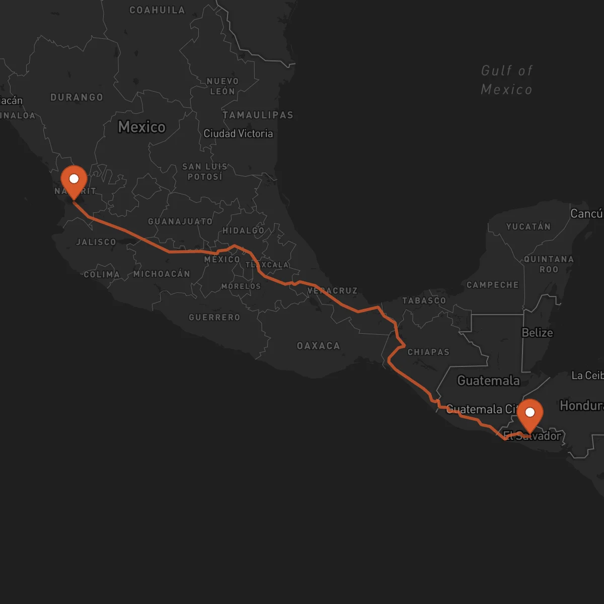 Ruta Tepic - Cojutepeque