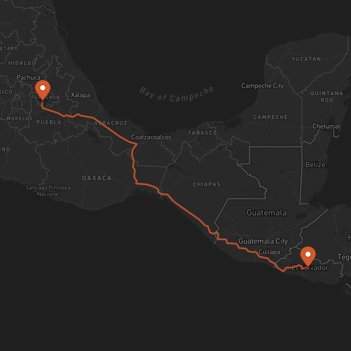 Ruta Tlaxcala de Xicohténcatl - Cojutepeque